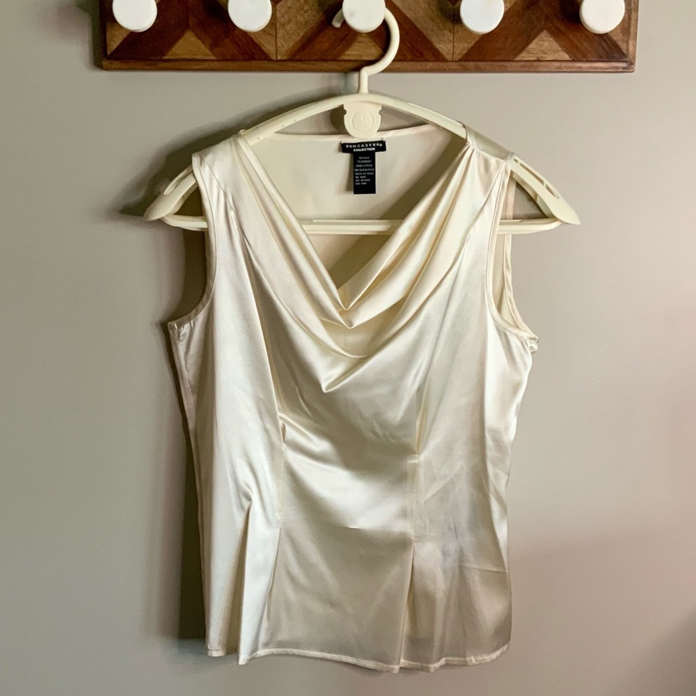 Doncaster sleeveless silk blouse